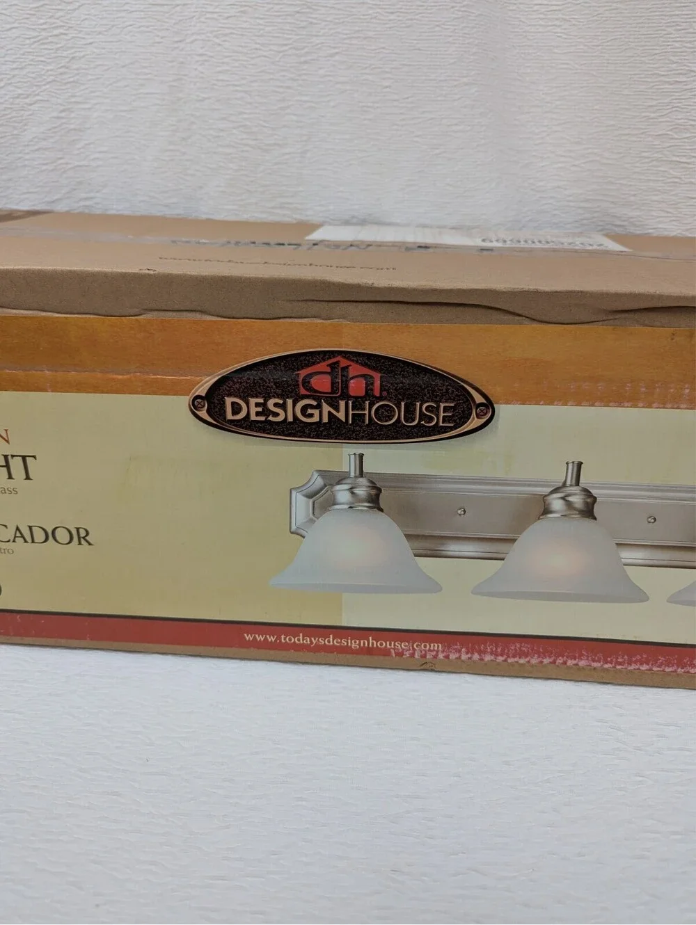 Design House - 510263 - Bristol 3 Light Vanity Light - Satin Nickel